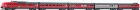 63057 Roco 5 unit Diesel rail car type MA Lyntog Digital with Sound